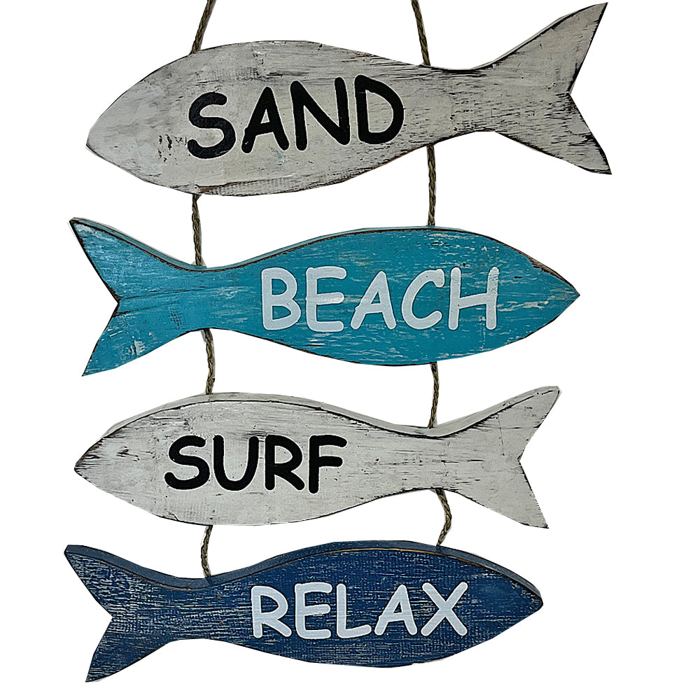 SAND BEACH FISH SIGN