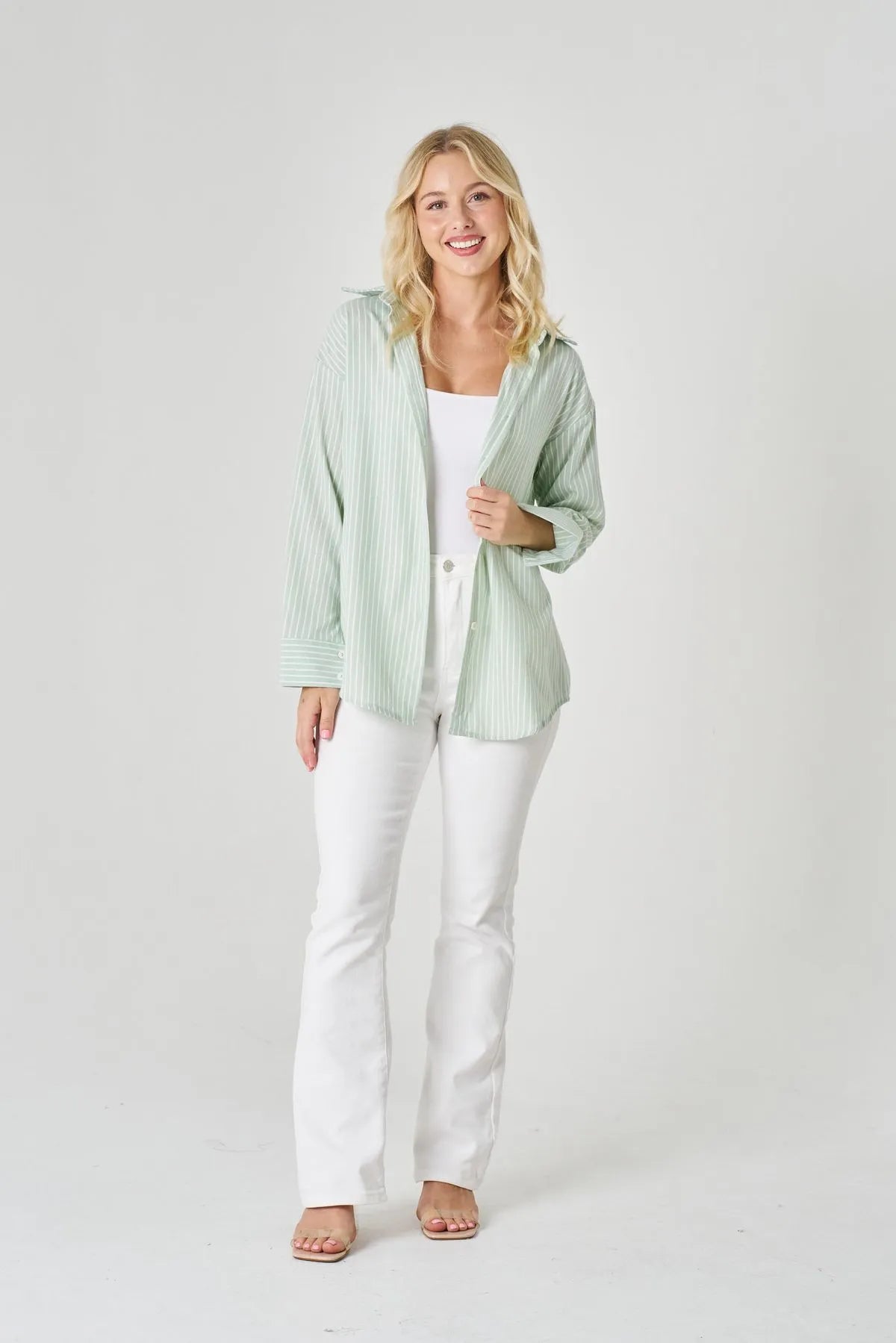 Alunsina Long Sleeve Striped Shirt