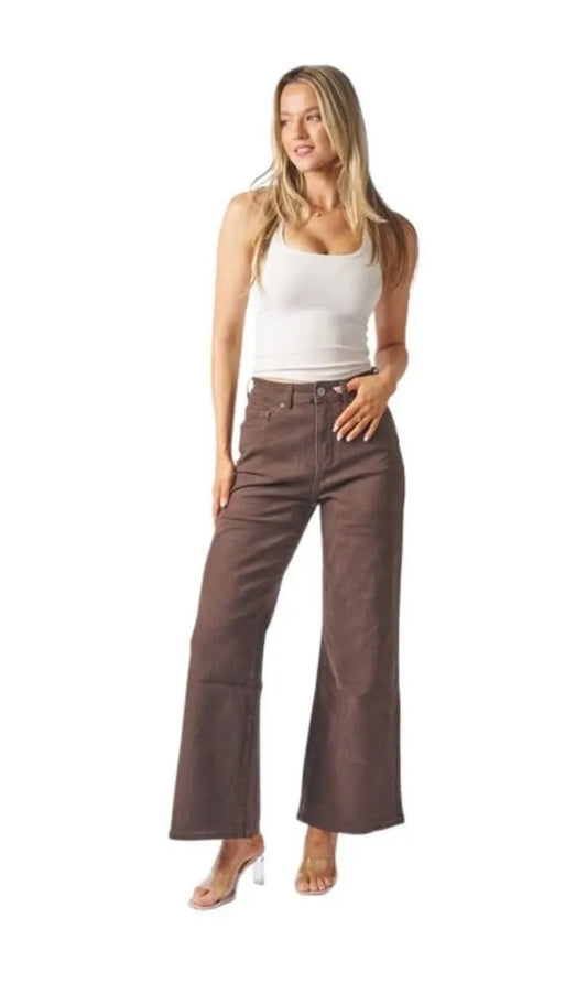 Wide Leg Jean Chocolate