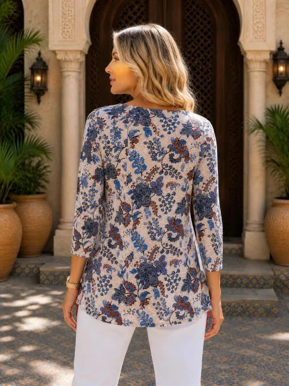 Digital 3/4 Sleeve Tee - Aloka