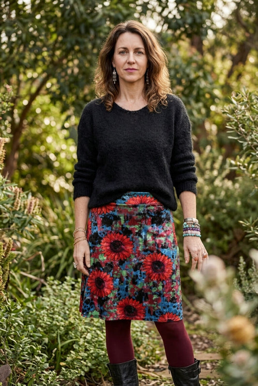 MOD Velour Mini Stretch Skirt
