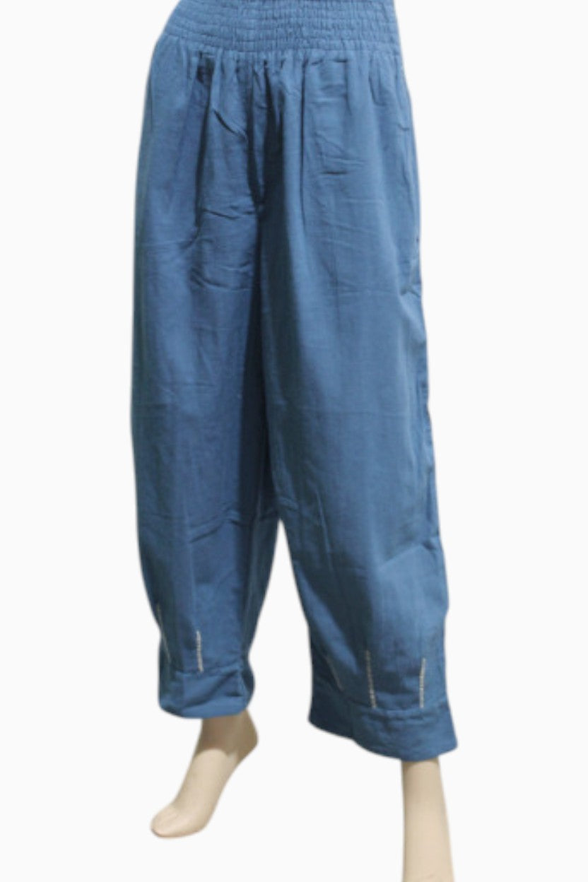 Naturals Shirred Embroidery Pants