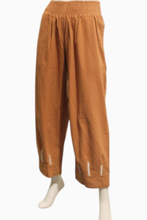 Naturals Shirred Embroidery Pants