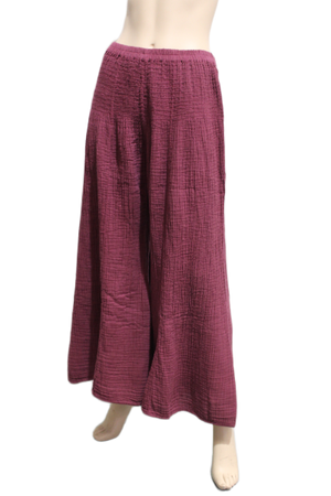 PG CHEESECLOTH SHIRRED FLARES