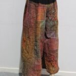 Wide Leg Kantha Blockprint Pants