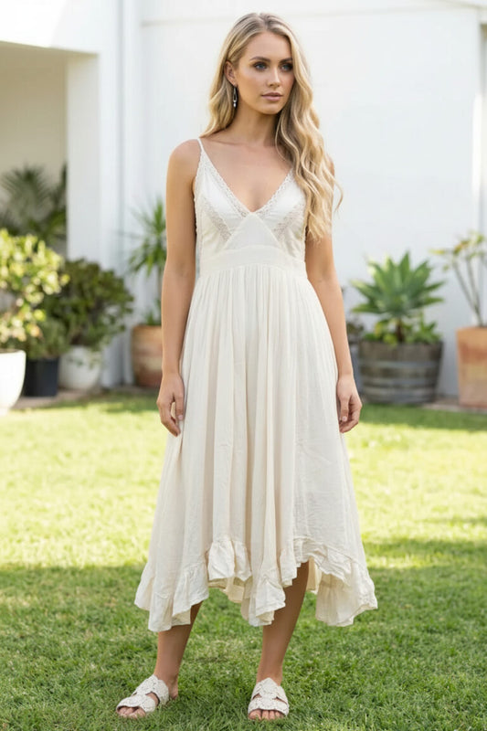 Calico Lace Bust Midi Dress
