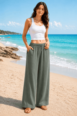 Tanashiri Wide Leg Pants