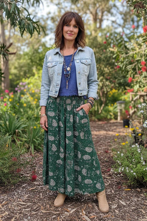 #Cottage Crepe Super Flared Pants