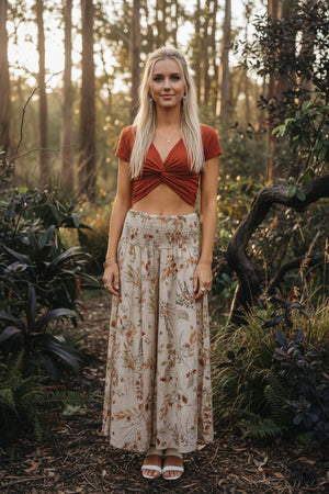 #Cottage Crepe Super Flared Pants