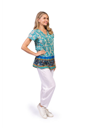 Kayla Cotton Blouse - Paisley
