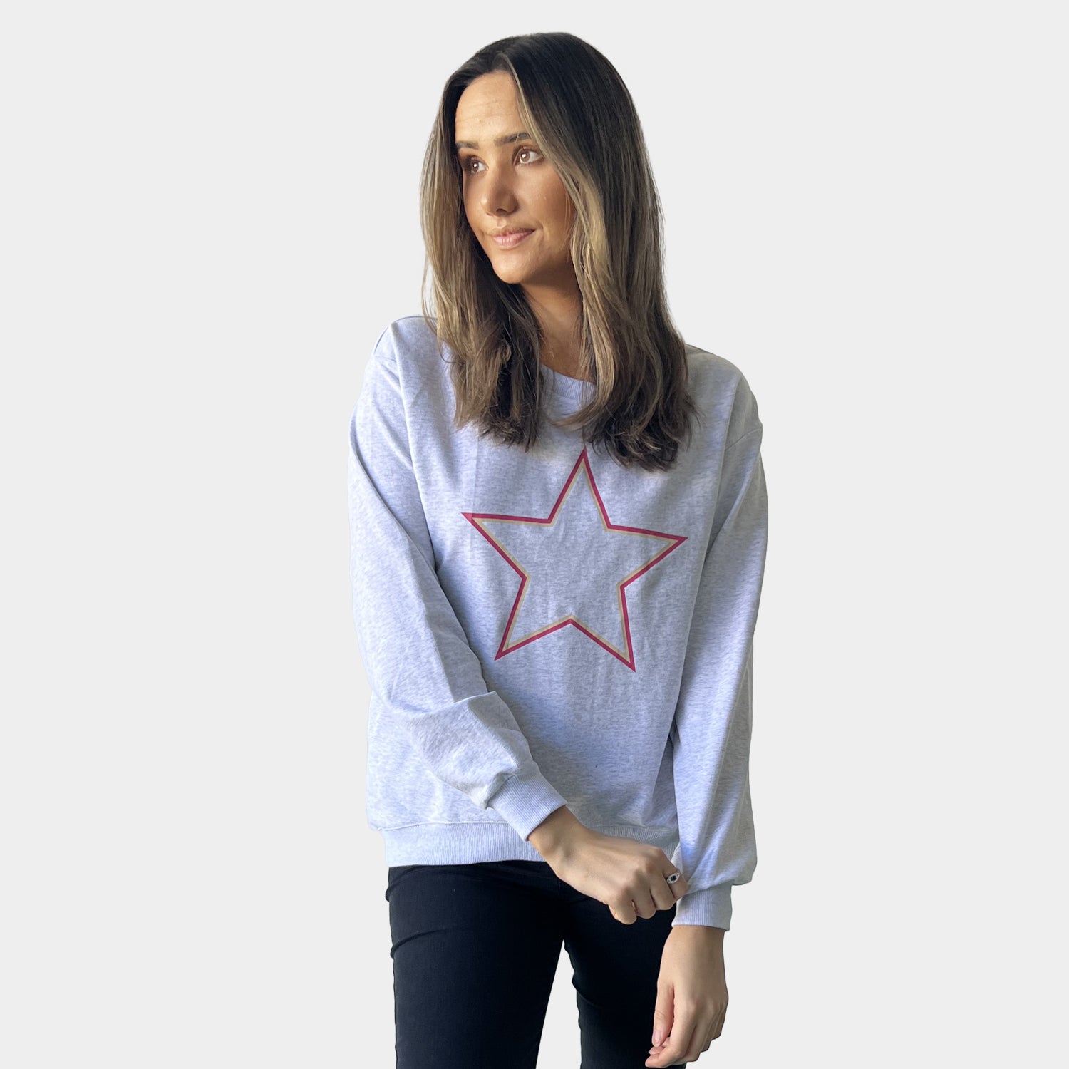 Star Sweatshirt W/Pockets