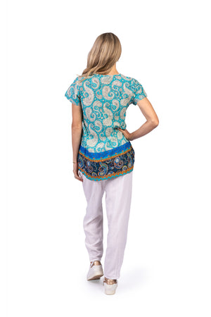 Kayla Cotton Blouse - Paisley