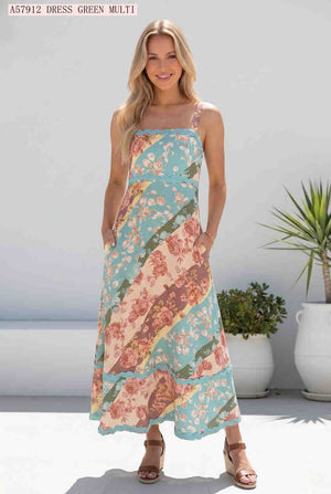 Bianca Floral RicRac Maxi Dress