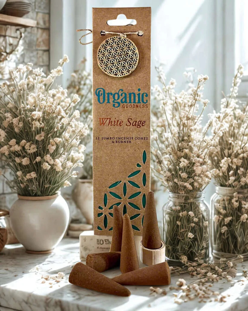 ORGANIC GOODNESS CONES - WHITE SAGE