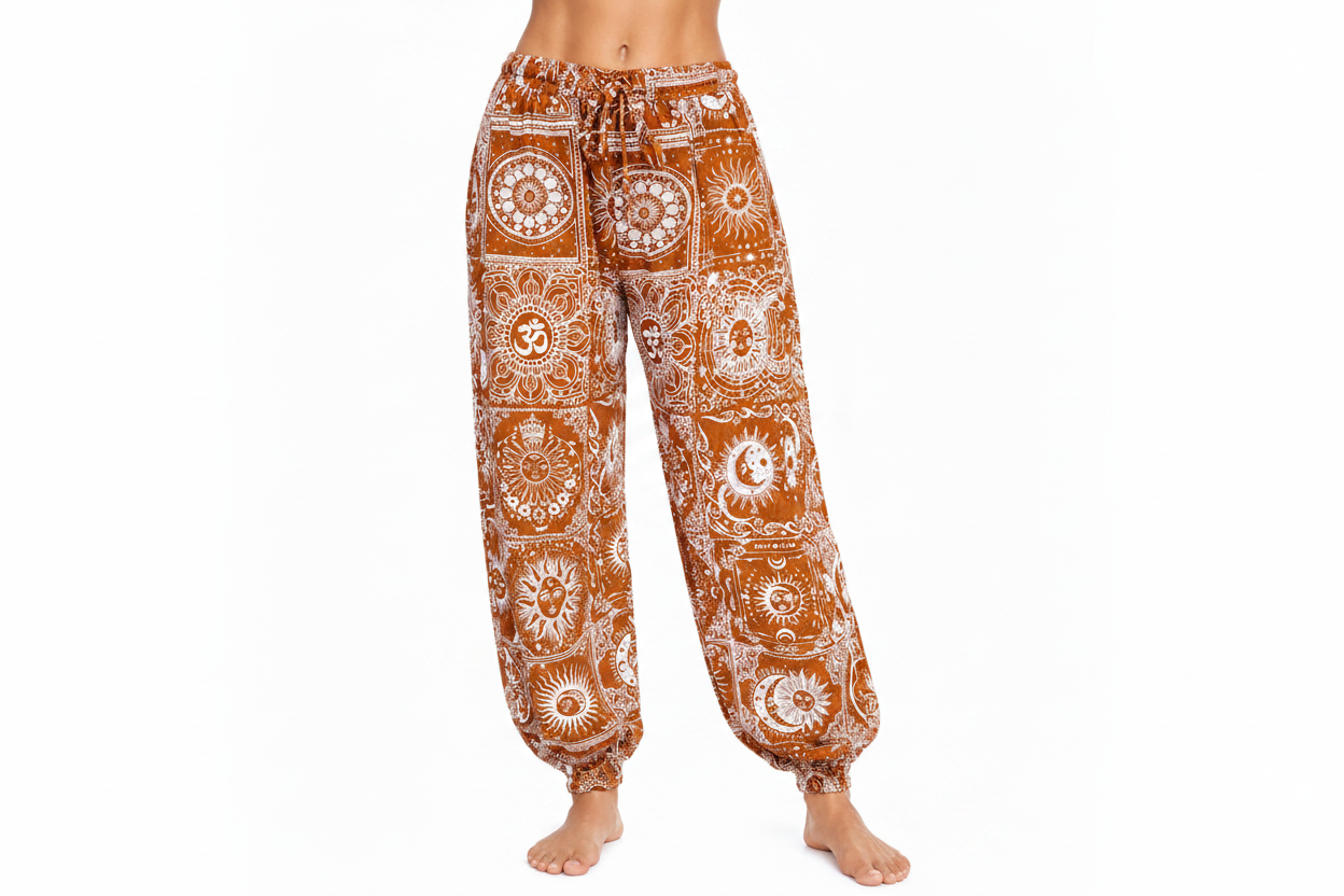 Sun & Moon Printed Harem Pants