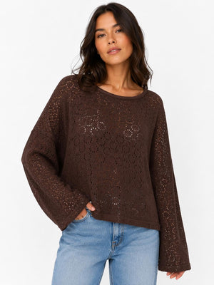 Knit Cotton Long Sleeve Top