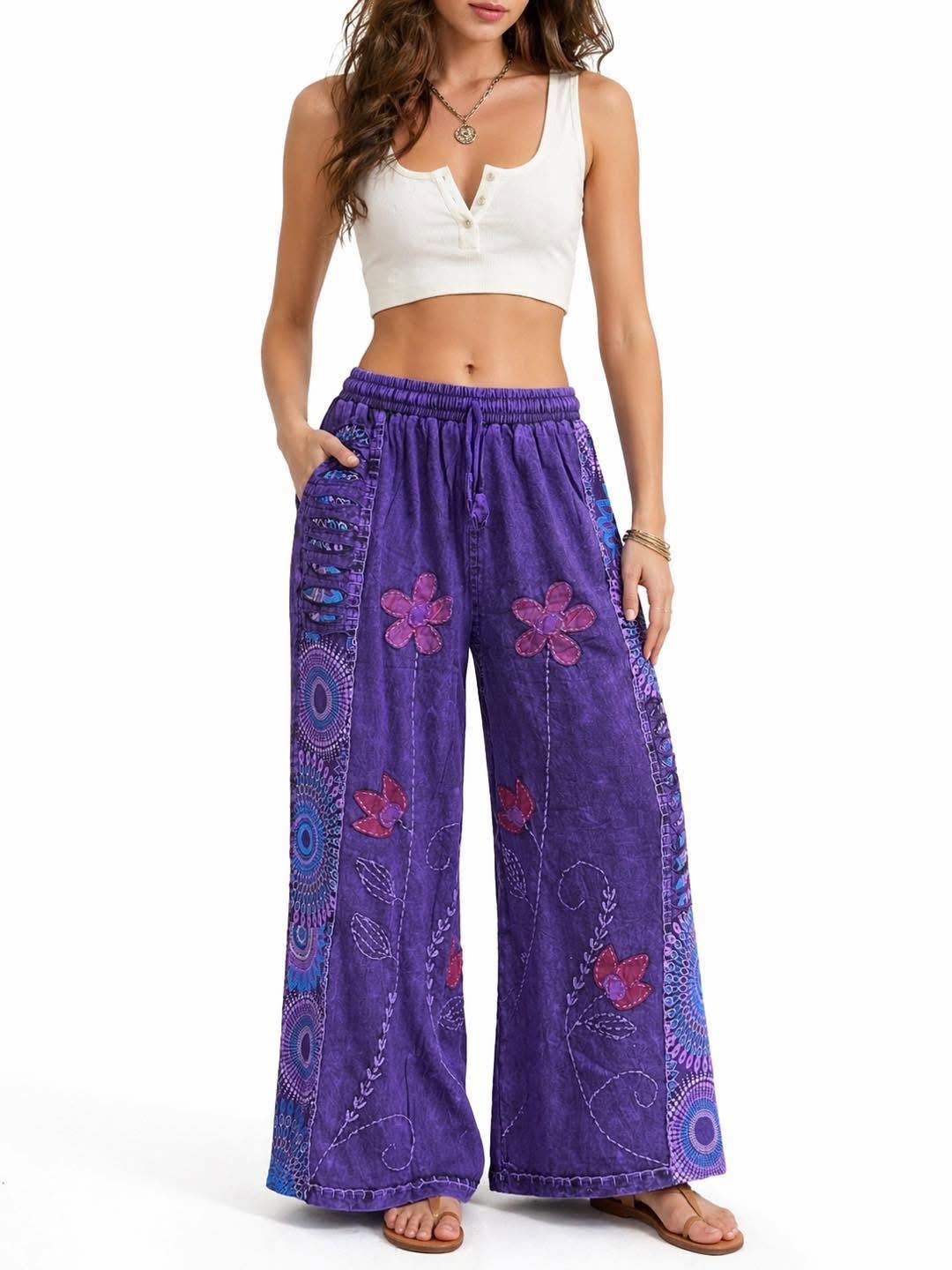Razor Cut Fleece Lined Plazo Pant