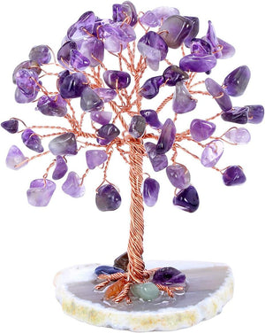 Stone Base 100 Gem Crystal Tree