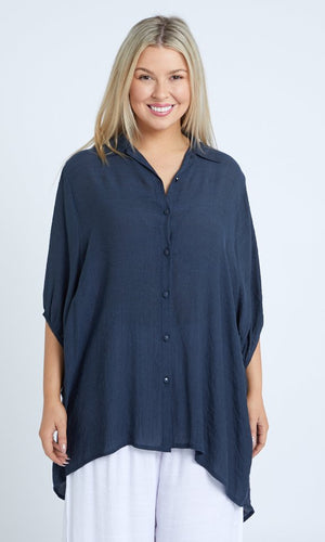 ELOISE COLLAR BUTTON BLOUSE