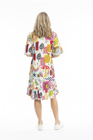 Charli Tassle Tie Dress - Simple Blocks