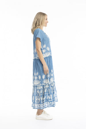 Zola V-neck Maxi Dress - Tribal Border