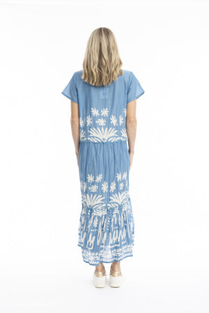 Zola V-neck Maxi Dress - Tribal Border