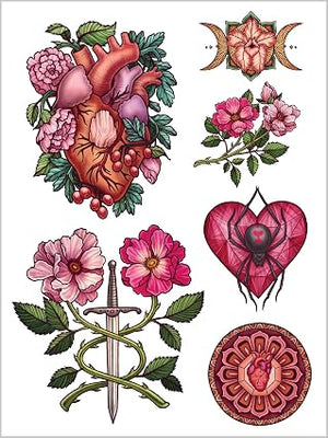 Wild Wisdom Tattoo Stickers With 10 Ritual Cards