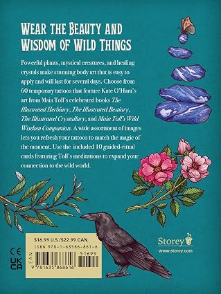 Wild Wisdom Tattoo Stickers With 10 Ritual Cards