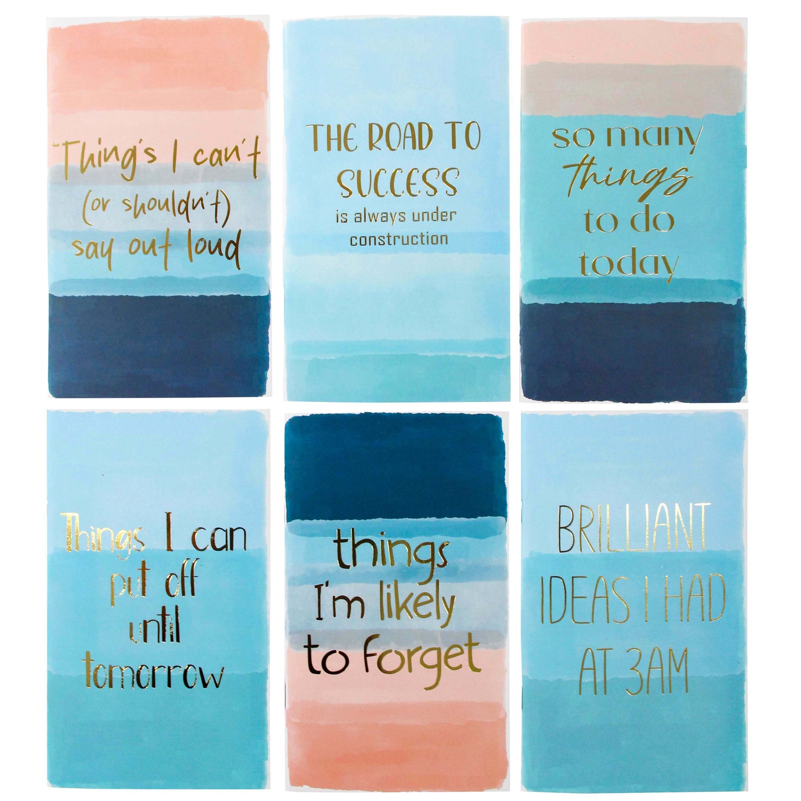 SET/6 NOTEBOOKS INSPIRATIONAL