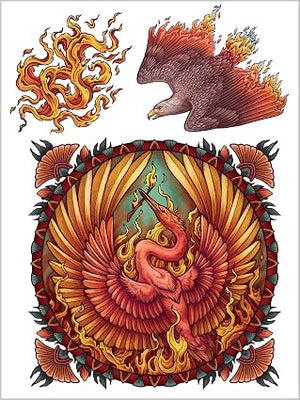 Wild Wisdom Tattoo Stickers With 10 Ritual Cards