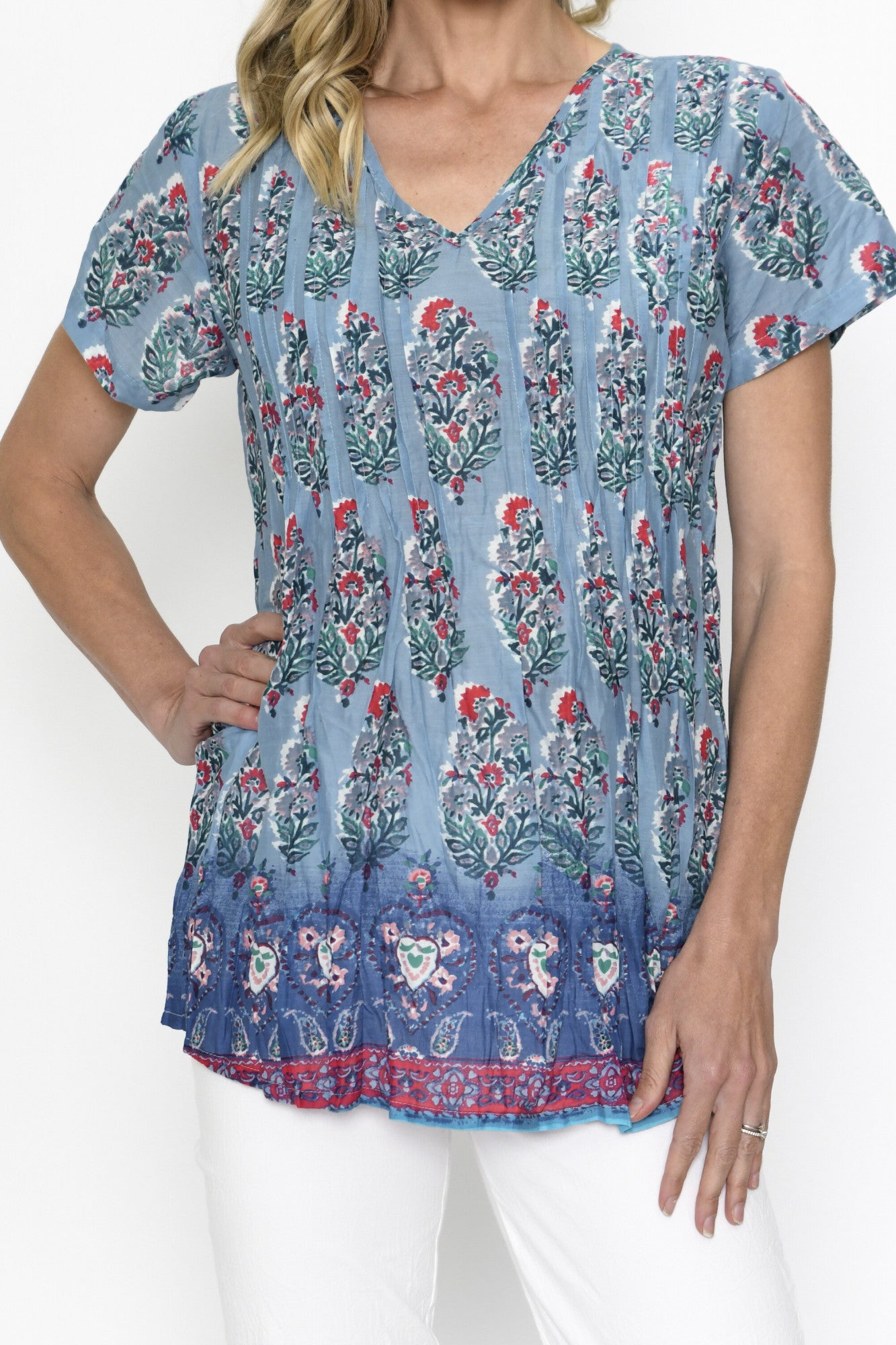 Kayla Cotton Blouse Short Sleeve - Buti 4