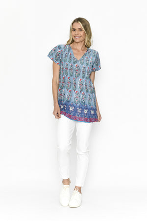Kayla Cotton Blouse Short Sleeve - Buti 4
