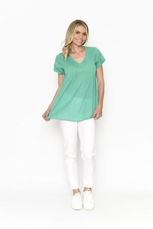 Kayla Plain Cotton S/S Blouse
