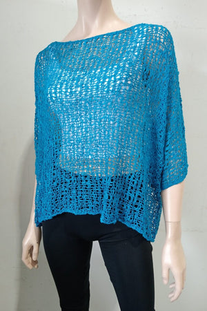 Poncho Pillow Box Knit Top