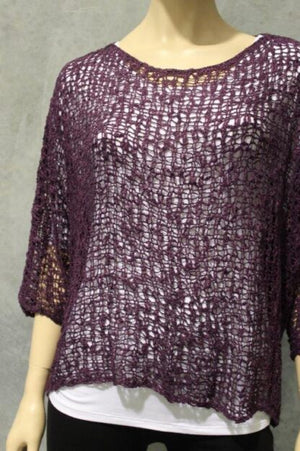 Poncho Pillow Box Knit Top