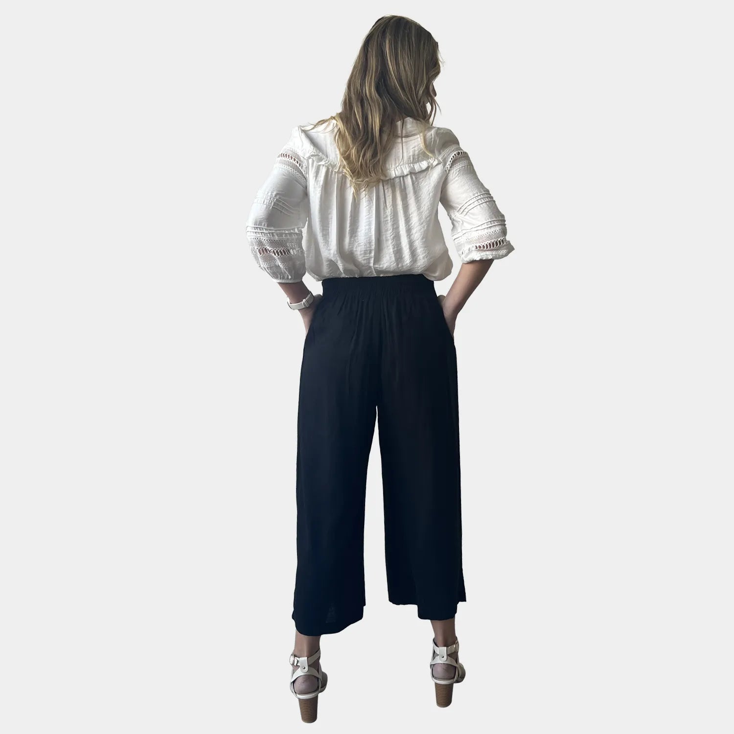 LOIS 3/4 LINEN COTTON PANTS