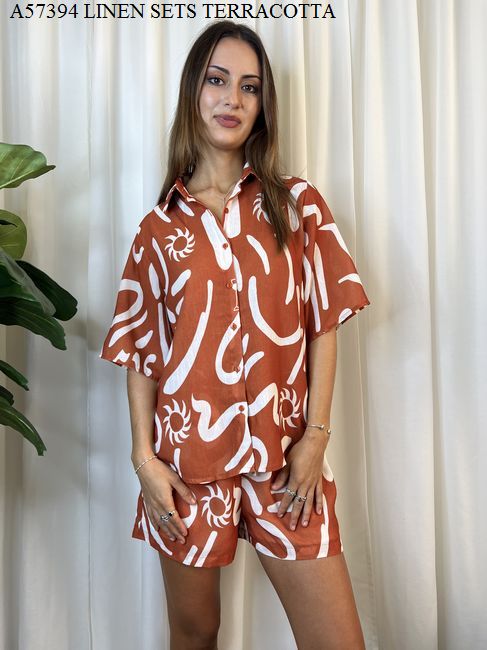 DIVINCI LINEN SHORT SET