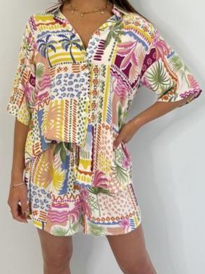 TOP/SHORTS COORDINATES NUSA PRINT