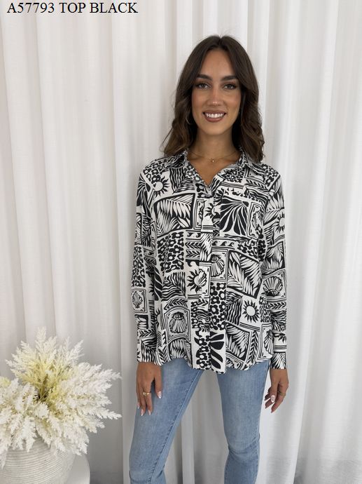 LOST IN GROVES BUTTON UP SHIRT