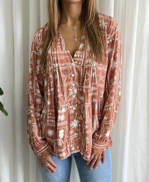 SOLARIS LONG SLEEVE BLOUSE