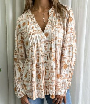 SOLARIS LONG SLEEVE BLOUSE