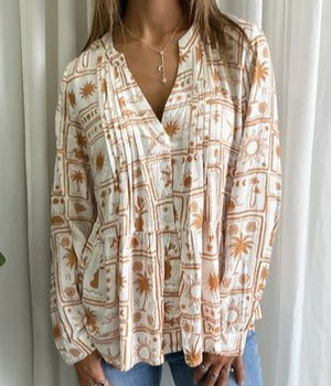 SOLARIS LONG SLEEVE BLOUSE