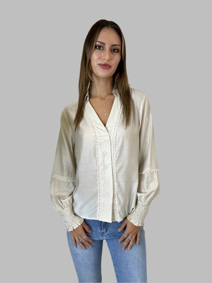 NATASHA SILK FEEL BLOUSE