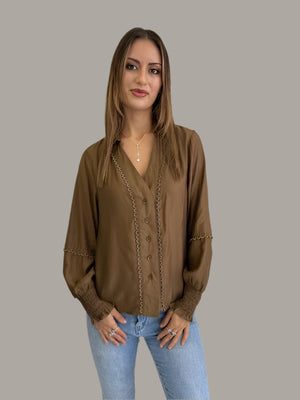 NATASHA SILK FEEL BLOUSE