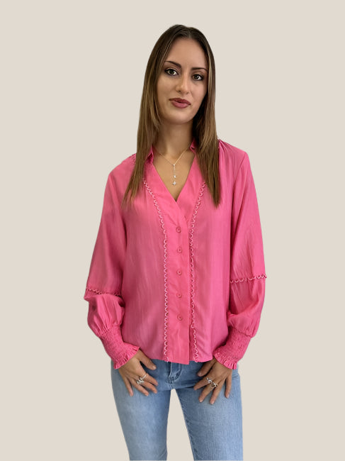 NATASHA SILK FEEL BLOUSE