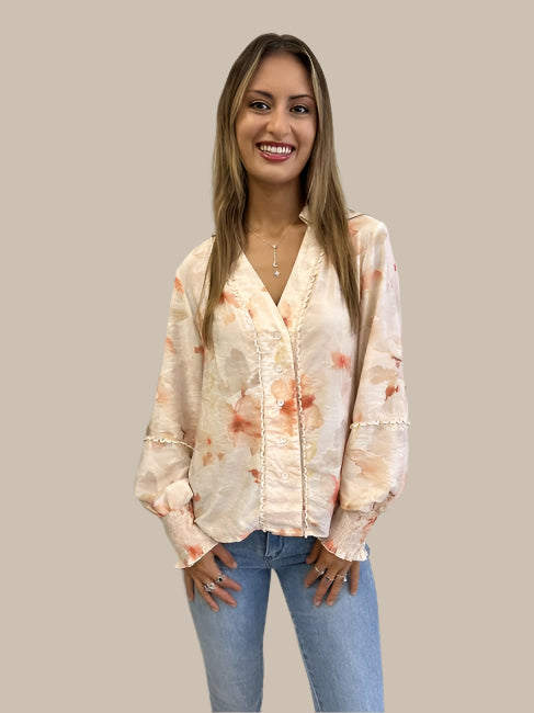 NATASHA BLOUSE PASTEL PRINT