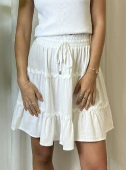 COCO LINEN MINI SKIRT