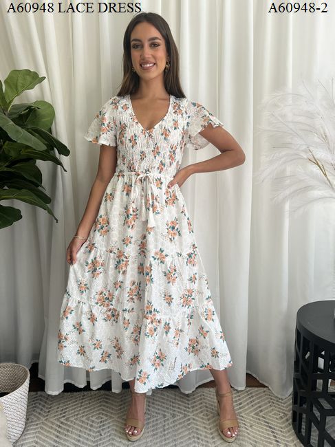 APRICOT ROSE MAXI DRESS