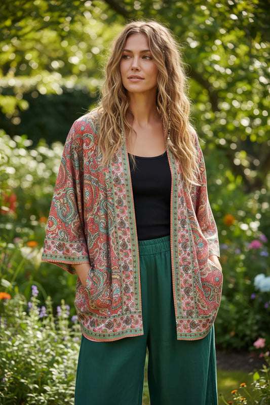 #Rythmic Rayon Kimono Jacket