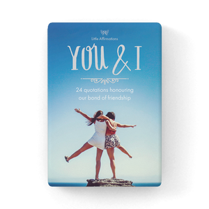 BOXED AFFIRMATION CARD YOU AND I